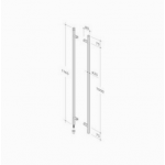 PBA poignée 200C-V en acier inox AISI 316L avec serrure Incorporated