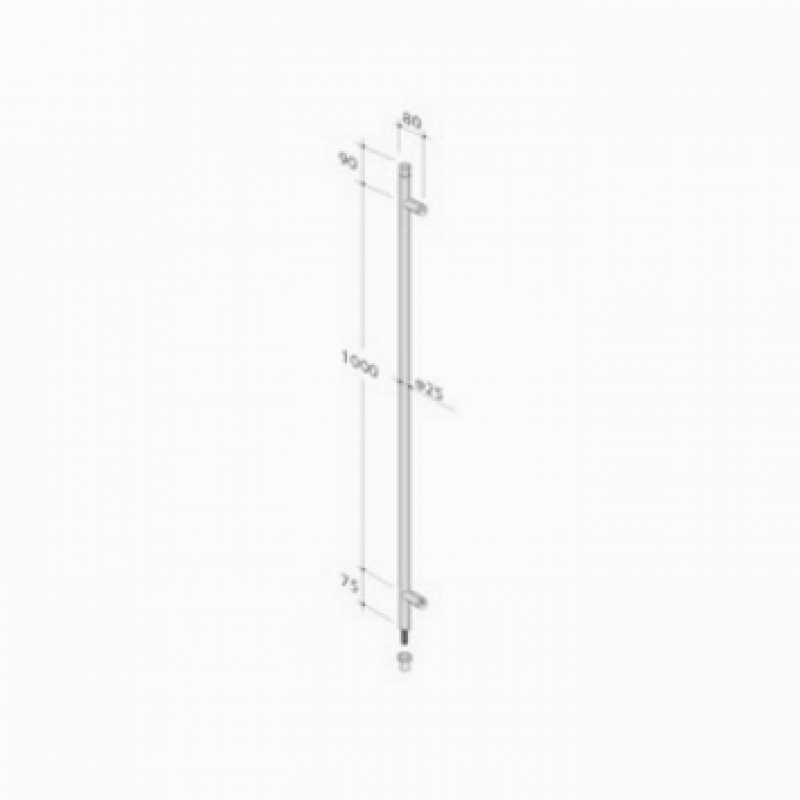 PBA poignée 200C-V en acier inox AISI 316L avec serrure Incorporated