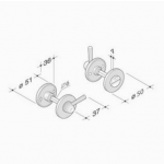 PBA 2032 Manhole Couple WC en acier inox AISI 316L