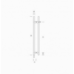 Poignée PBA KLD-Y en acier inoxydable AISI 316L avec serrure Incorporated