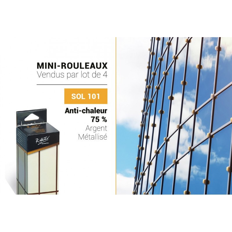 Film de Protection Solaire Reflectiv SOL 101 - 75% Vitrage Intérieur