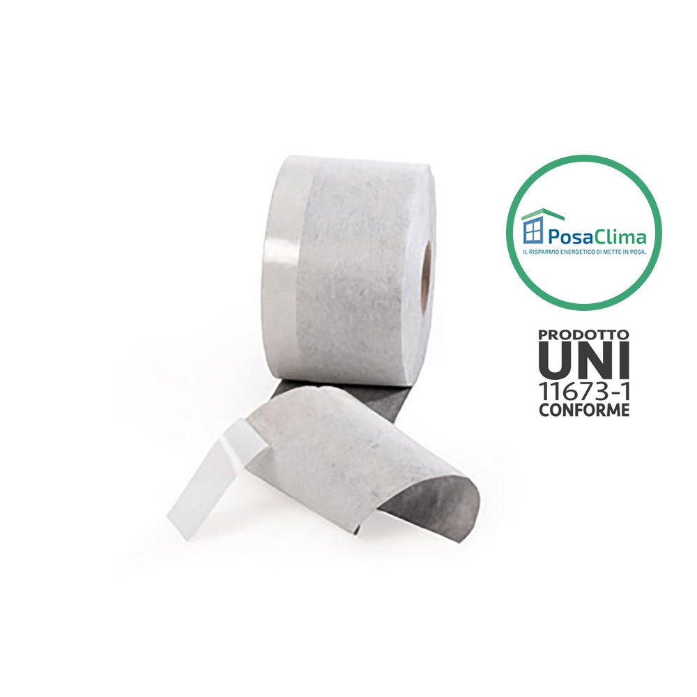 Film d'étanchéité à l'air et à la vapeur pour fenêtre Duo PosaClima à économie d'énergie