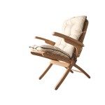 Fauteuil en Bois Creta Losa avec Coussin Imperméable