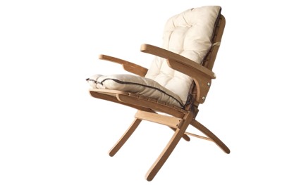 Fauteuil en Bois Creta Losa avec Coussin Imperméable