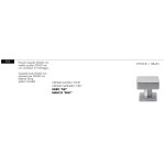 Bouton de Porte Carré Arieni 906 60x60 mm avec Rosace 50x50 mm