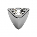 bouton mobile Linea Cali Cristal COMET PB CR avec Swarowski Chrome poli