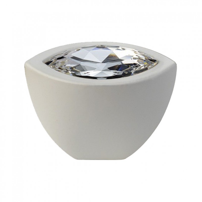 Mobile Linea Cali Bouton Cristal Elipse cristal avec Swarowski® Matt White