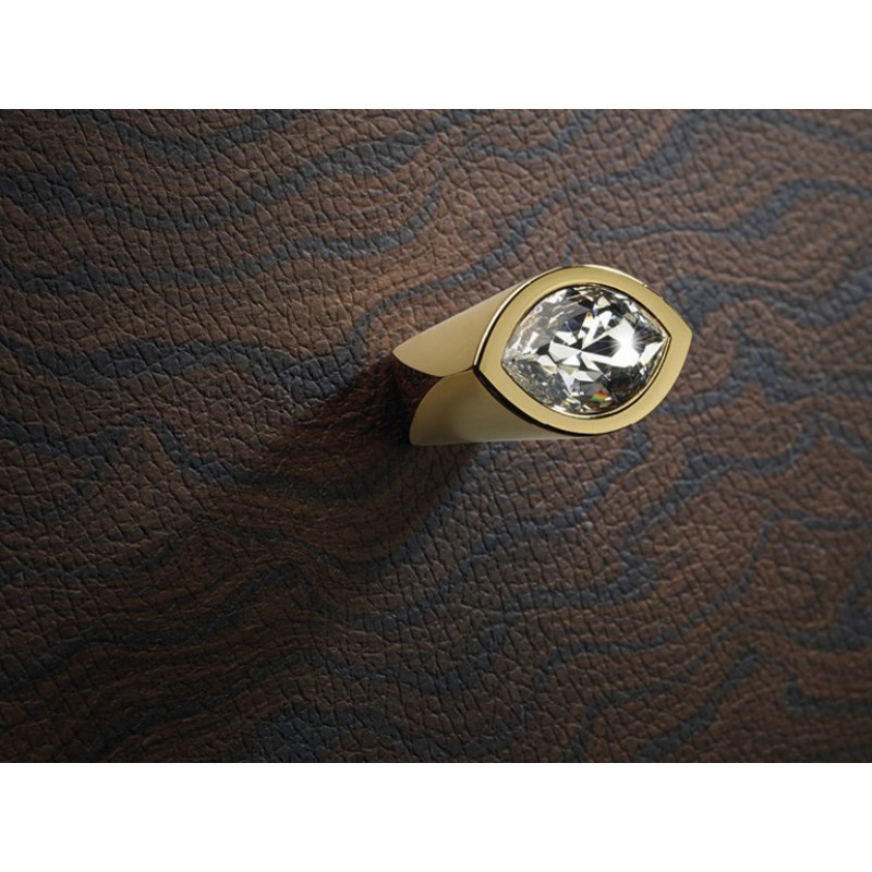 Pommeau Mobile Line Elipse Cali Cristal PB Swarowski® d'or pur
