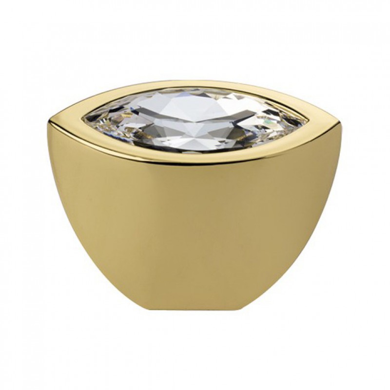 Pommeau Mobile Line Elipse Cali Cristal PB Swarowski® d'or pur