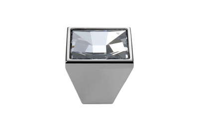 Mobile Linea Cali Mirror PB bouton avec Chrome poli de cristaux