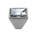 Mobile Linea Cali Mirror PB bouton avec cristaux Swarowski® Satin Chrome