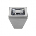 Bouton Linea Cali mobile Bague cristal PB avec cristaux Swarowski® Satin Chrome