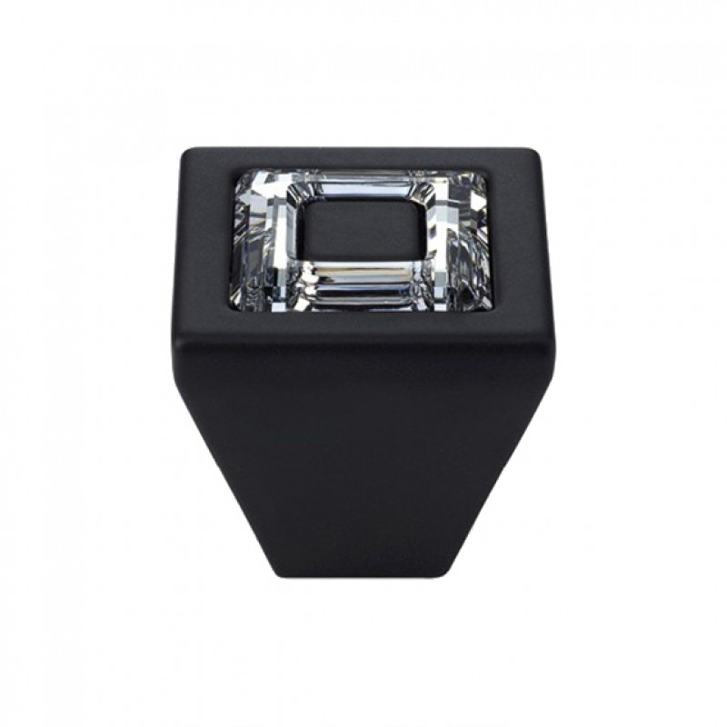 Bouton Linea Cali mobile Bague cristal PB avec cristaux Swarowski® Matt Black