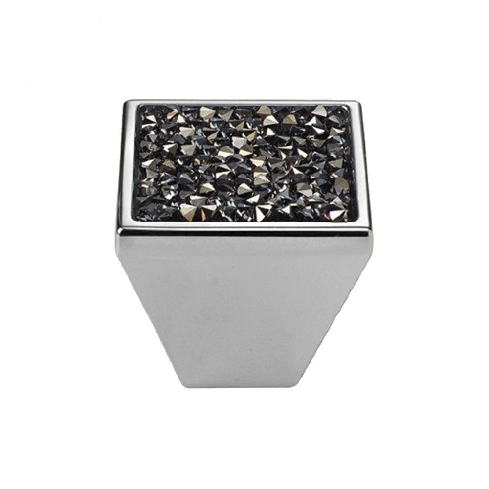Mobile Linea Cali Rocks bouton PB avec cristaux bleu Swarowski® Satin Chrome