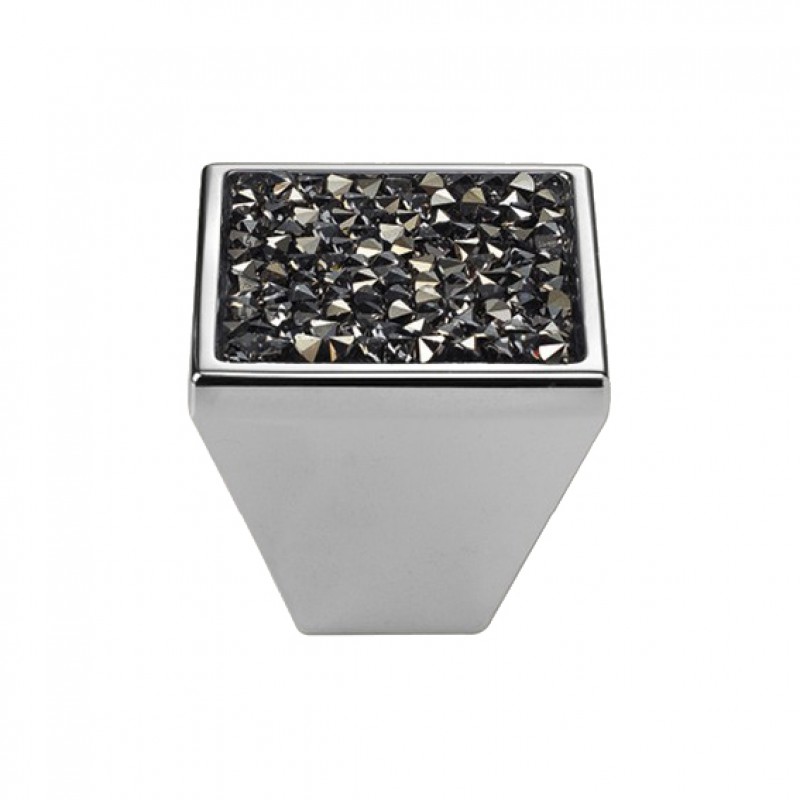 Mobile Linea Cali Rocks bouton PB avec cristaux bleu Swarowski® Satin Chrome