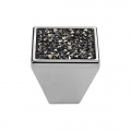 Mobile Linea Cali Rocks bouton PB avec cristaux gris Swarowski® chrome poli