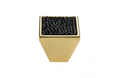 Mobile Linea Cali Rocks PB bouton avec cristaux noirs Swarowski® Oro Zecchino