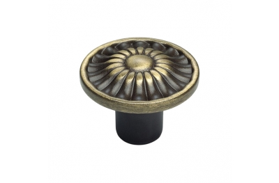 Knob Mobile Line Vintage Cali DAISY PB Brass Bronzed Satin