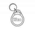 Porte-clés Iseo User Keyfob Transponder Mifare Keychain pour Libra Cylinder