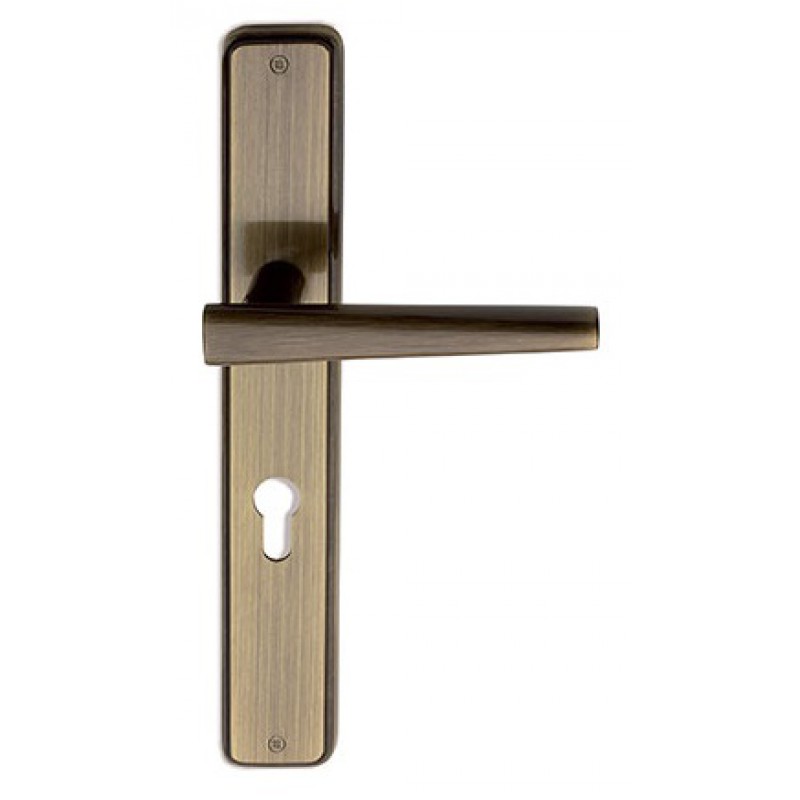 Portofino Fashion Line PFS Pasini poignée pour porte en laiton sur la plaque