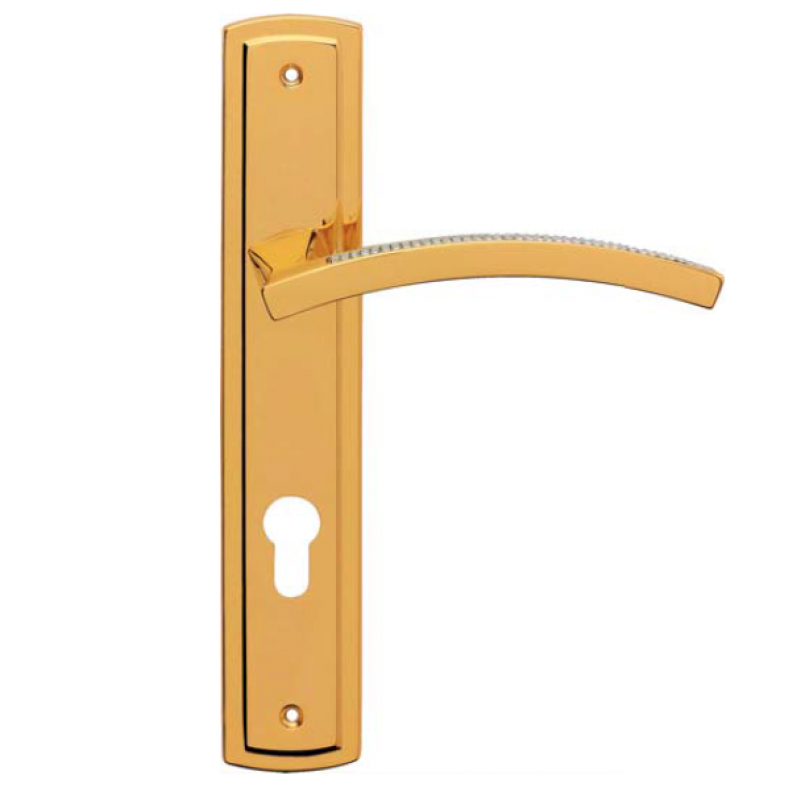 Profilo Mesh Poignée sur la Plaque pour Porte Linea Calì Crystal