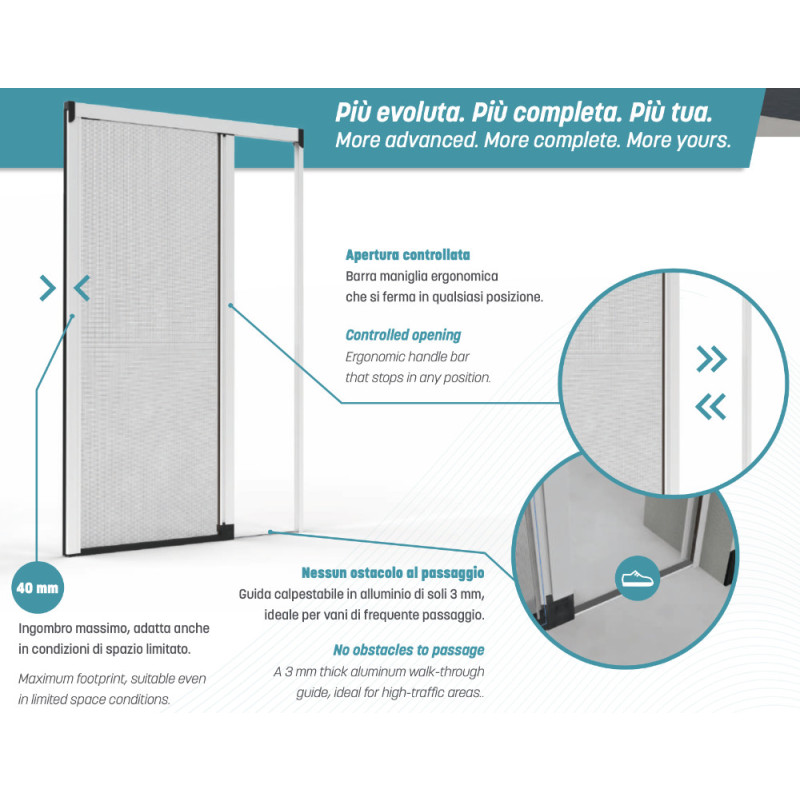 Proxima Effezeta Moustiquaire Latérale avec Guidage à Chenilles