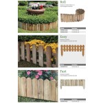 Clôture en Bois pour Jardin Losa Bordure Différentes Formes