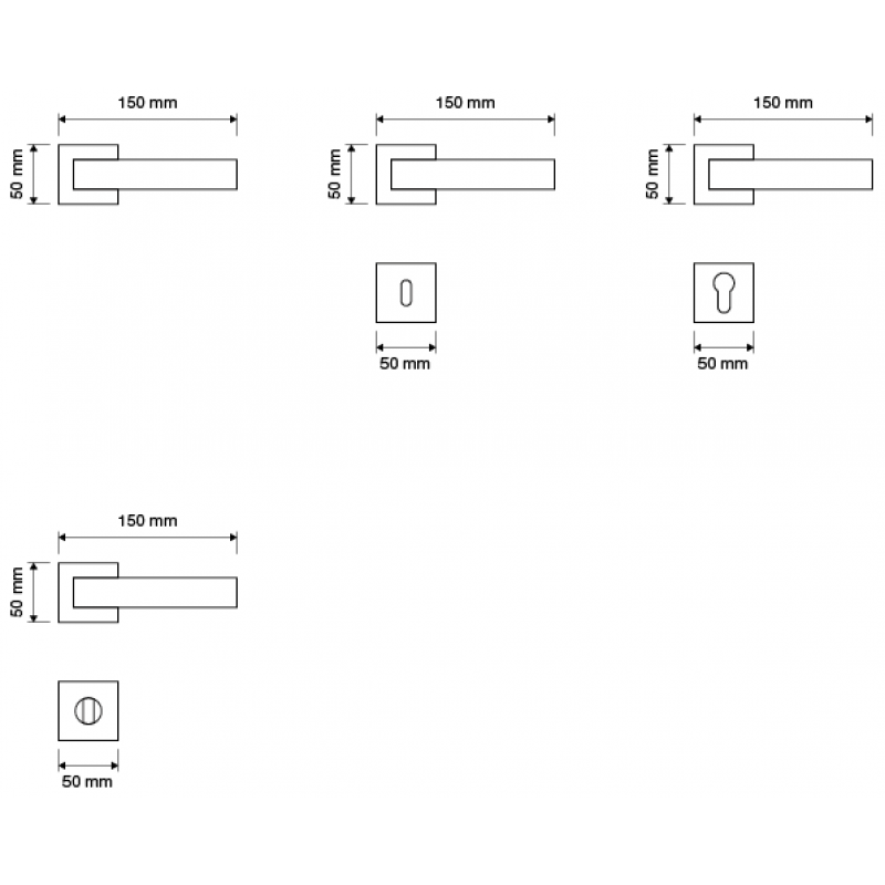 Reflex Plaqué Or Poignée de Porte sur Rosette Linea Calì Crystal