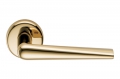 Robotre Gold Poignée de Porte HPS en zirconium sur rosace pour projets d'architecture de Colombo Design