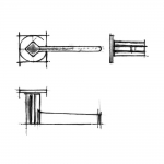Poignées Rocket Frosio Bortolo pour portes design d'intérieur