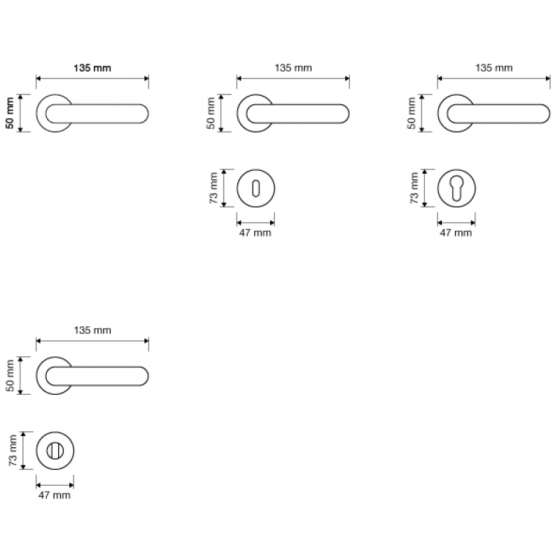 Rococò Or Française Poignée de Porte sur Rosette Linea Calì Vintage