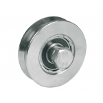 Roue pour portails coulissants 1 roulement à billes gorge V différents diamètres IBFM