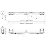 S TEL Double Anta 115-150cm 230Vac Chiaroscuro Automatisation pour Volets