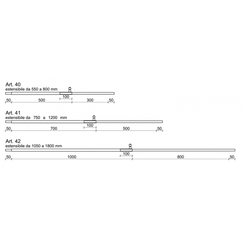 Anti-vol Blindy Bar Blindatura Portes et Fenêtres Extensible DN