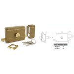 Serrure Mécanique à Appliquer avec Buse Clés Vis Rosace