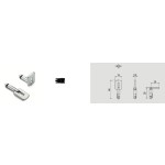 Serrure pour Portes Coulissantes en Bois avec Frein Reguitti S01SR50T