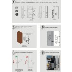 Serrure pour Portes Coulissantes en Bois avec Frein Reguitti S01SR50T
