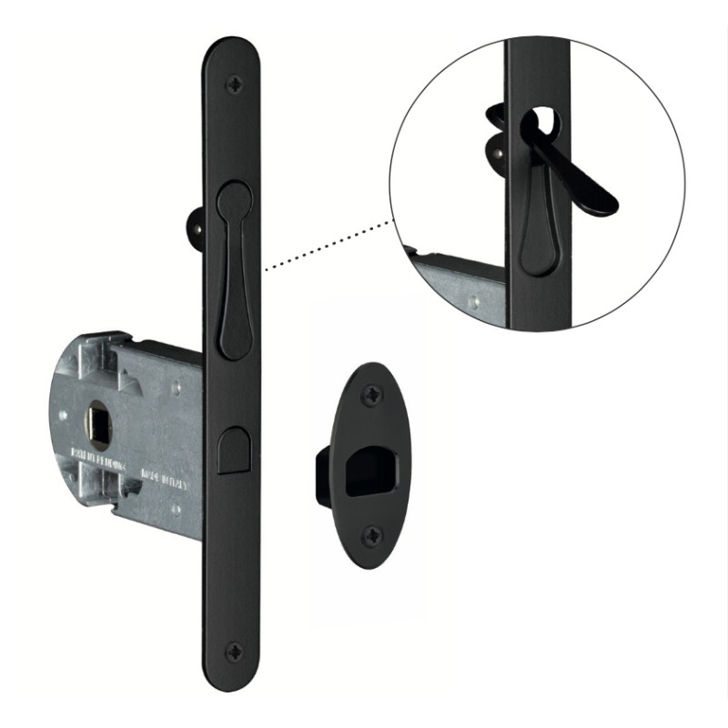 Serrure pour Portes Coulissantes en Bois avec Frein Reguitti S01SR50T