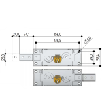 Serrures pour Volets Roulants Latéraux Prefer A711.0010.0200