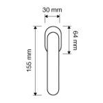 Shell Mesh Poignée Dry Keep pour Fenêtre Linea Calì Crystal