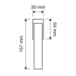 Sintesi Mesh Poignée Dry Keep pour Fenêtre Linea Calì Crystal