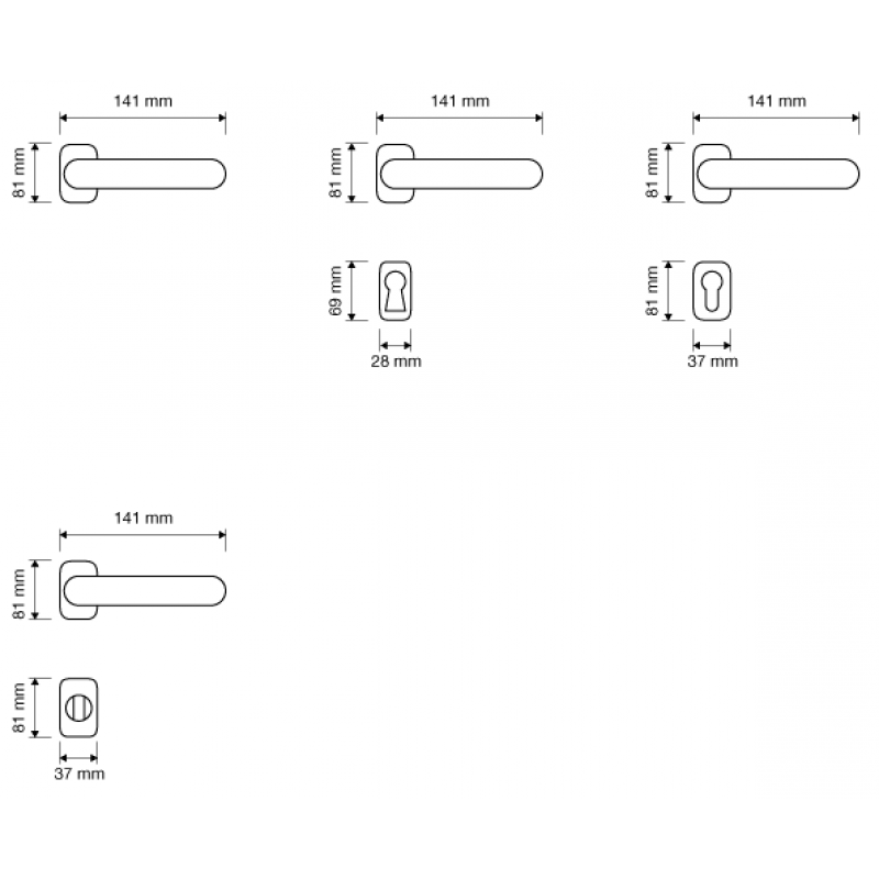 Sissi Plaqué Or Poignée de Porte sur Rosette Linea Calì Vintage