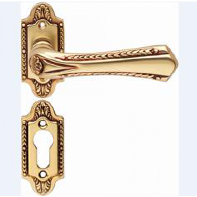 Sissi Mat Patiné Poignée de Porte sur Rosette Linea Calì Vintage