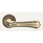 Sissi Mat Patiné Poignée de Porte sur Rosette Linea Calì Vintage