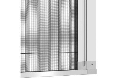 Smart Primed Moustiquaire Plissée en Aluminium à Ouverture Latérale