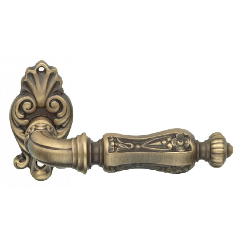 Soleil Mat Patiné Poignée de Porte sur Rosette Linea Calì Vintage