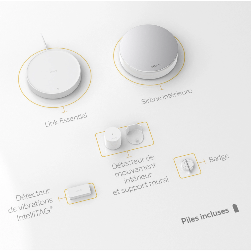 Somfy Protect Home Alarm Starter Pack Antivol pour Petites Surfaces