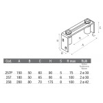 Plaque de Guidage à Visser pour Portail Coulissant Adem