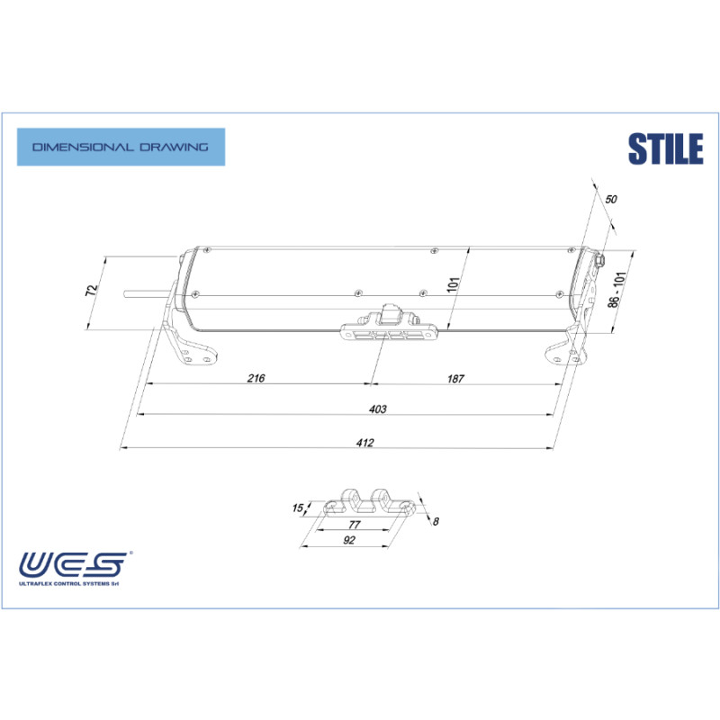 STILE UCS Ultraflex Actionneur à Chaîne pour Fenêtres