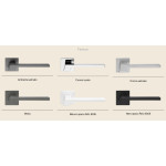 Stream Zincral Linea Calì Poignée de Porte avec Rosace Abaissée